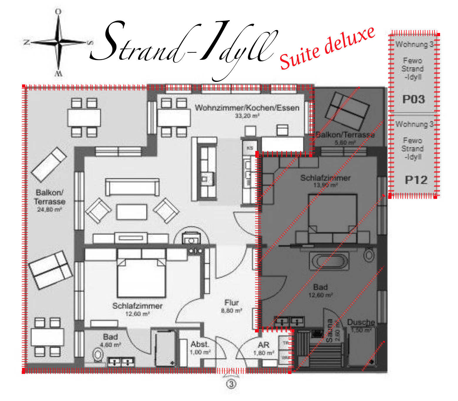 Suite deluxe ohne Sauna